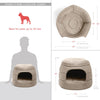 2-in-1 Honeycomb Ilan Hut Cuddler Dog Bed - Jumbo