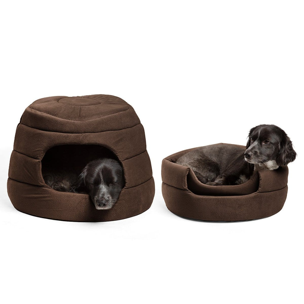 2-in-1 Honeycomb Ilan Hut Cuddler Dog Bed - Jumbo