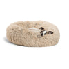 The Original Calming Donut Dog Bed in Shag Fur - 23"x23"