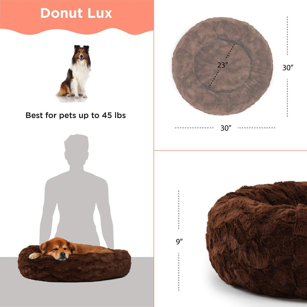 Calming Donut Bed in Lux Fur - 30"x30"