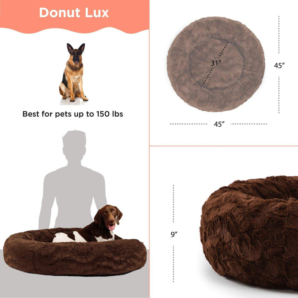 Calming Donut Bed in Lux Fur - 45"x45"