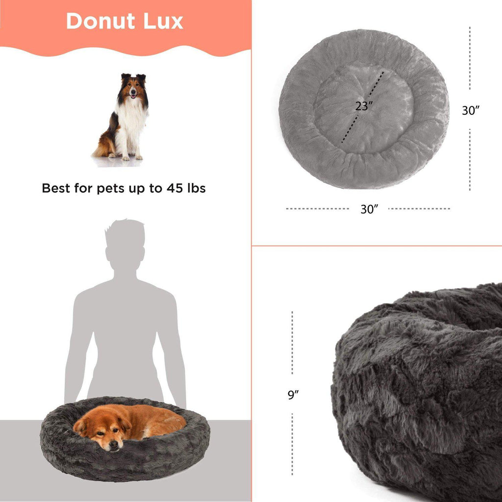 Calming Donut Bed in Lux Fur - 30"x30"