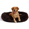 The Original Calming Donut Dog Bed in Shag Fur - 45"x45"