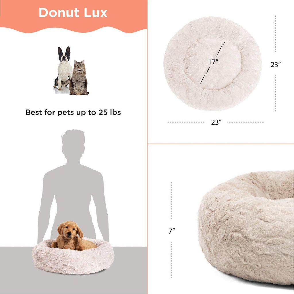 Calming Donut Bed in Lux Fur - 23"x23"