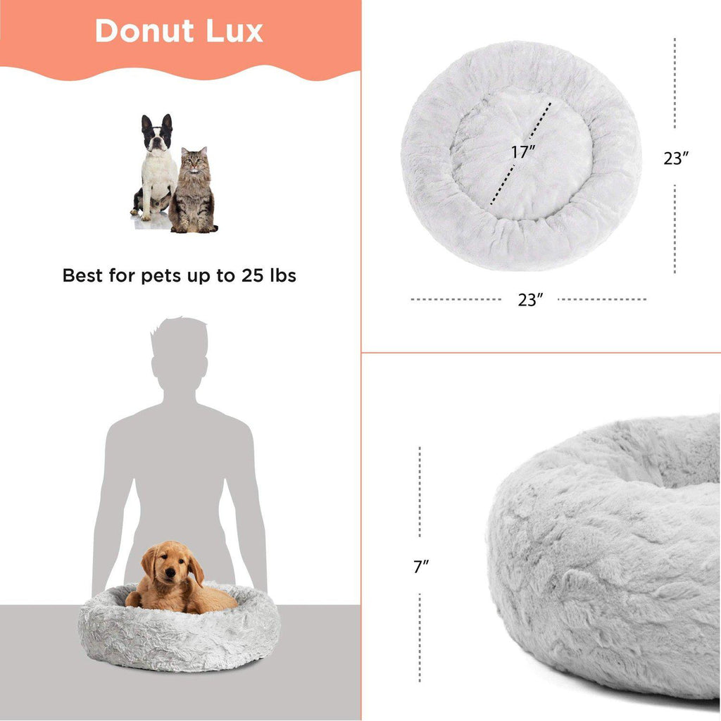 Calming Donut Bed in Lux Fur - 23"x23"