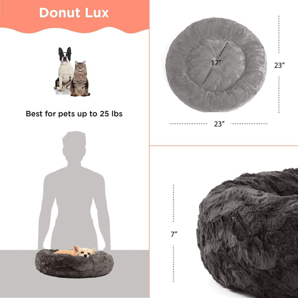 Calming Donut Bed in Lux Fur - 23"x23"