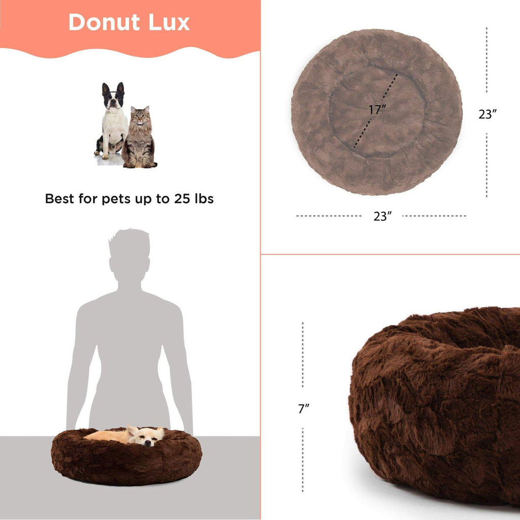 Calming Donut Bed in Lux Fur - 23"x23"