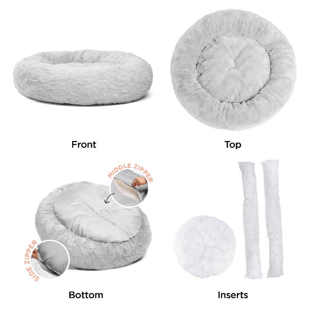 Calming Donut Bed in Lux Fur - 30"x30"