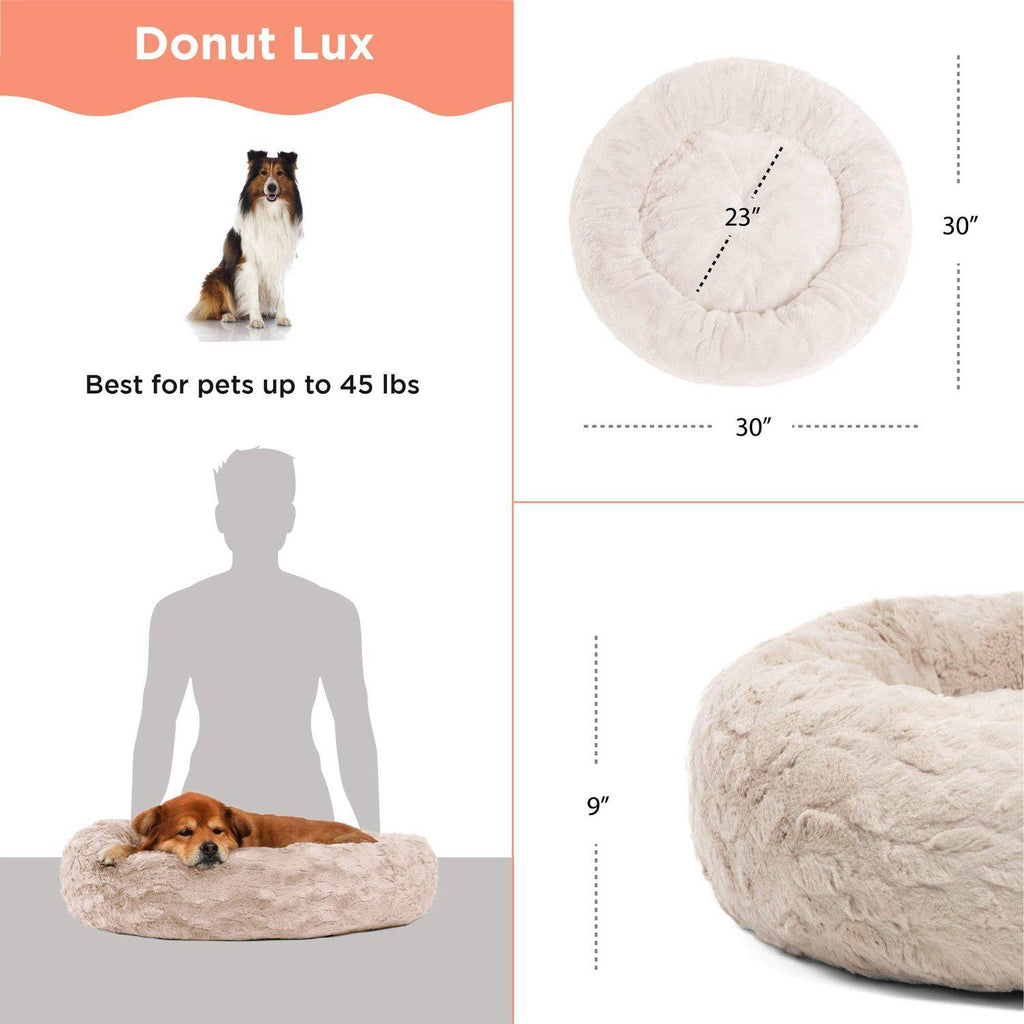 Calming Donut Bed in Lux Fur - 30"x30"