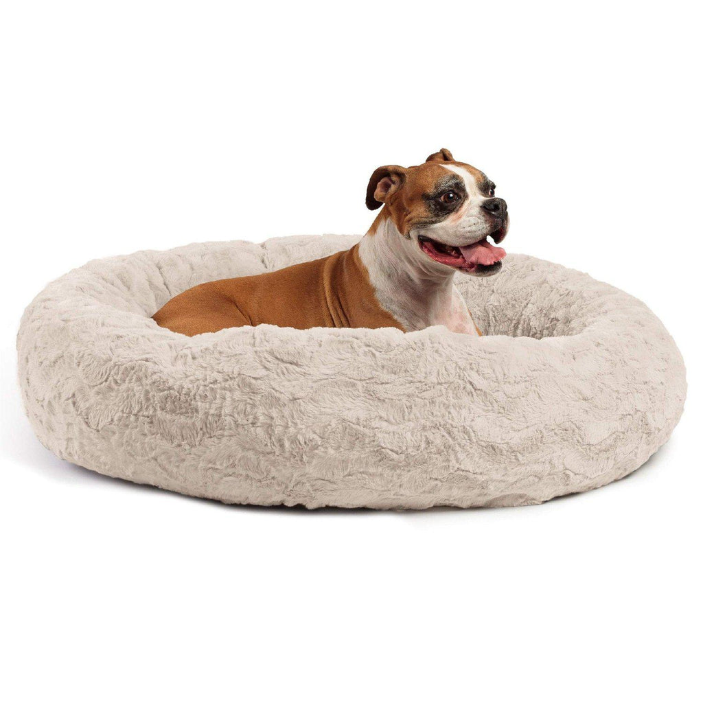 Calming Donut Dog Bed in Lux Fur - 36"x36"