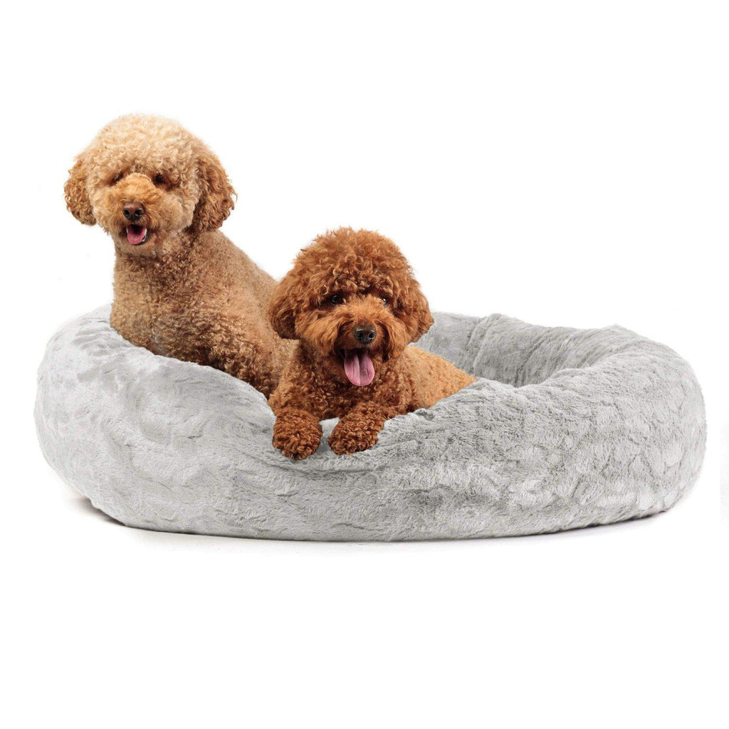 Calming Donut Dog Bed in Lux Fur - 36"x36"