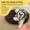 Calming Donut Dog Bed in Lux Fur + Throw Blanket Bundle - 45"x45"