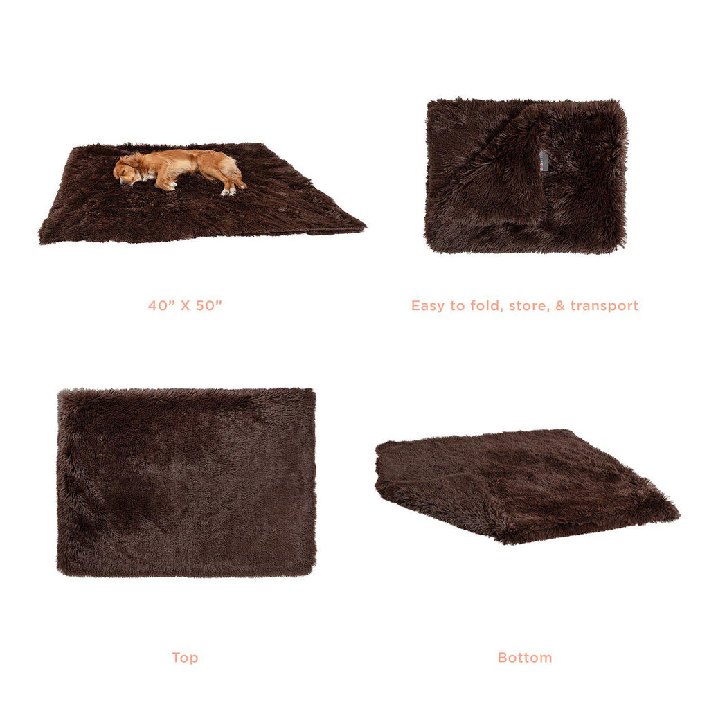 Calming Pet Throw Blanket in Shag Fur - 40"x50"