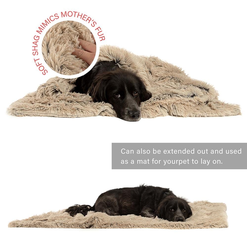 Calming Pet Throw Blanket in Shag Fur - 40"x50"