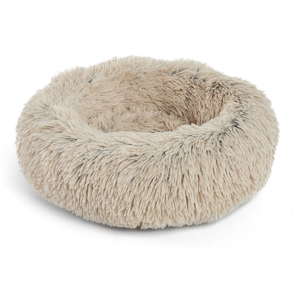 The Original Calming Donut Dog Bed in Shag Fur - 17"x17"