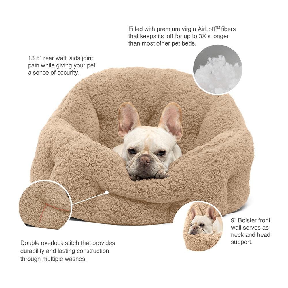 Deep Dish Sherpa Cuddler Dog Bed - Jumbo