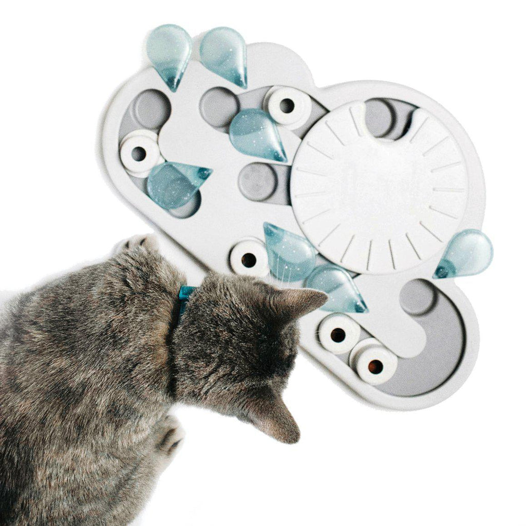 Rainy Day Puzzle & Play Interactive Puzzle Cat Toy