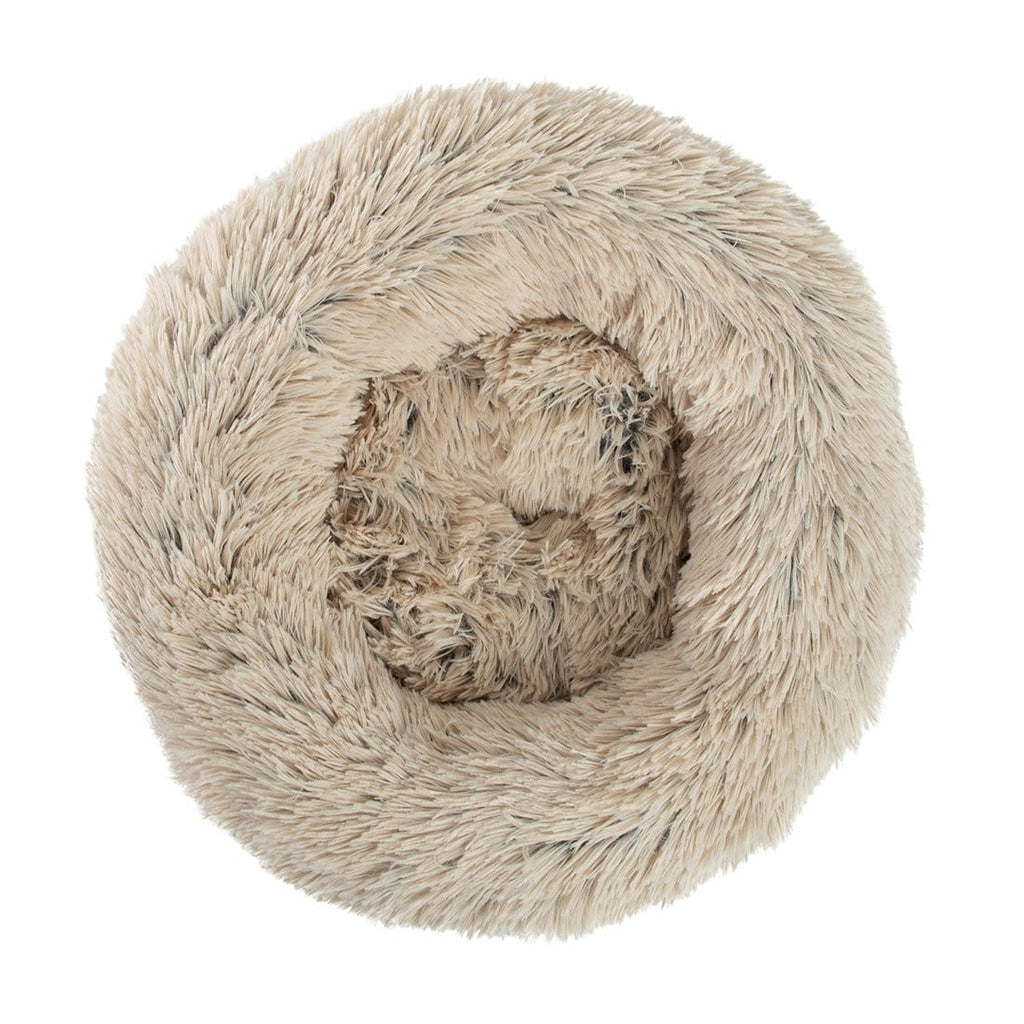 The Original Calming Donut Dog Bed in Shag Fur - 17"x17"