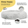 The Original Calming Donut Dog Bed in Shag Fur - 45"x45"